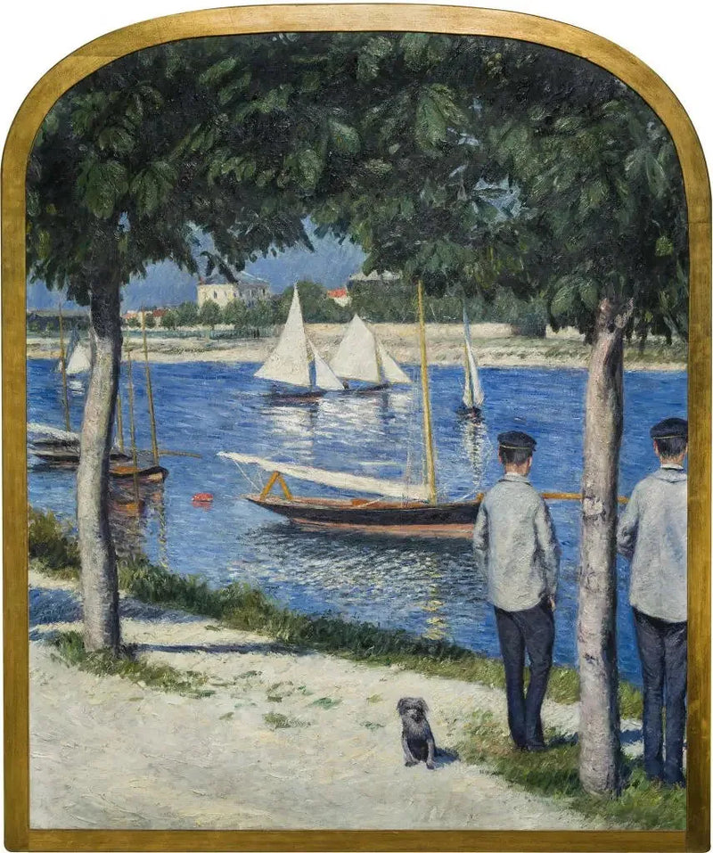 The Bank of Petit Gennevilliers and the Seine - Gustave Caillebotte