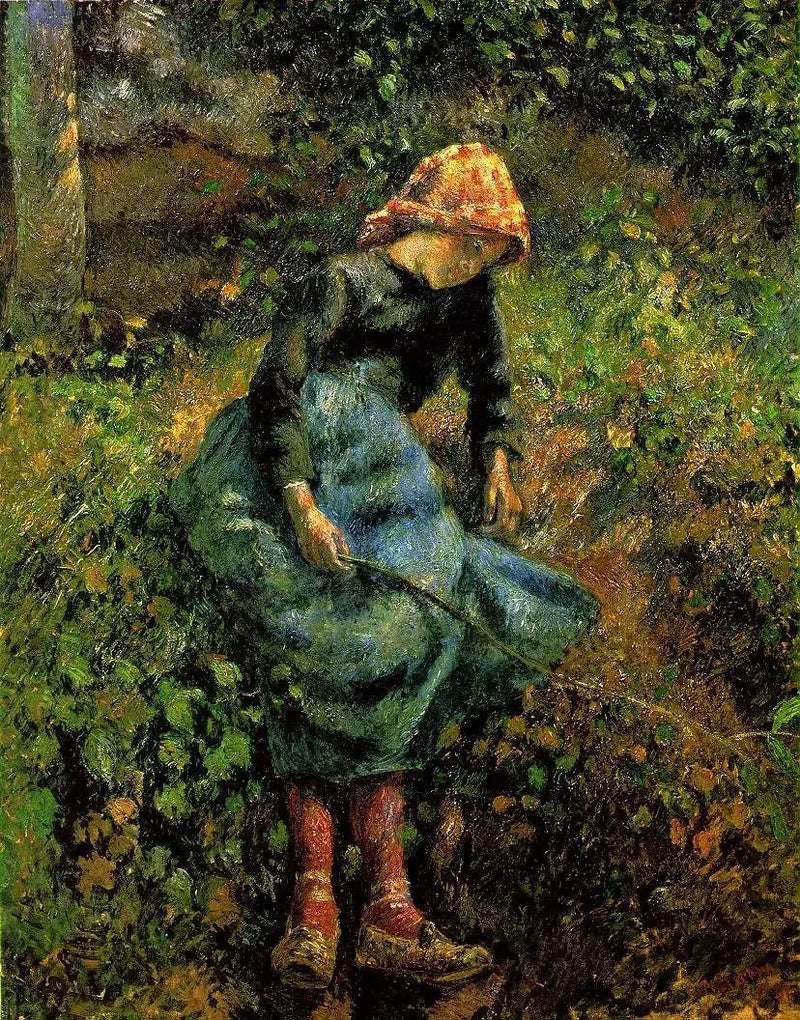 The Shepherdess - Camille Pissarro