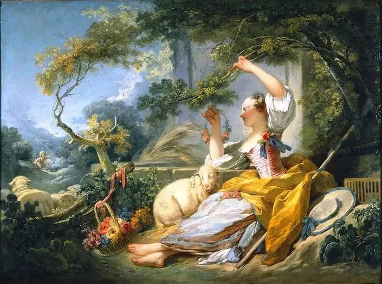 The Shepherdess - Jean-Honoré Fragonard