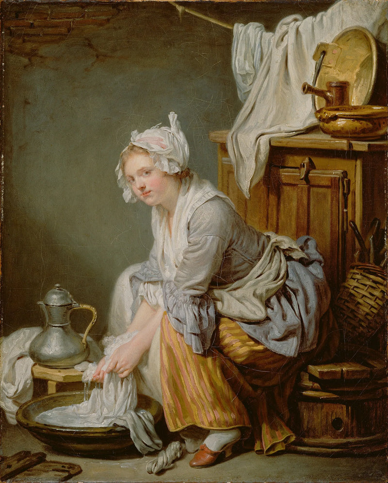 The Laundress - Jean-Baptiste Greuze