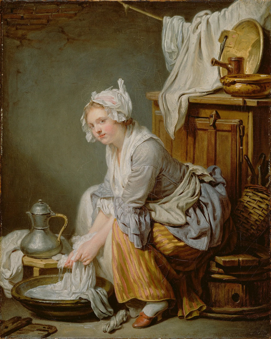 The Laundress - Jean-Baptiste Greuze