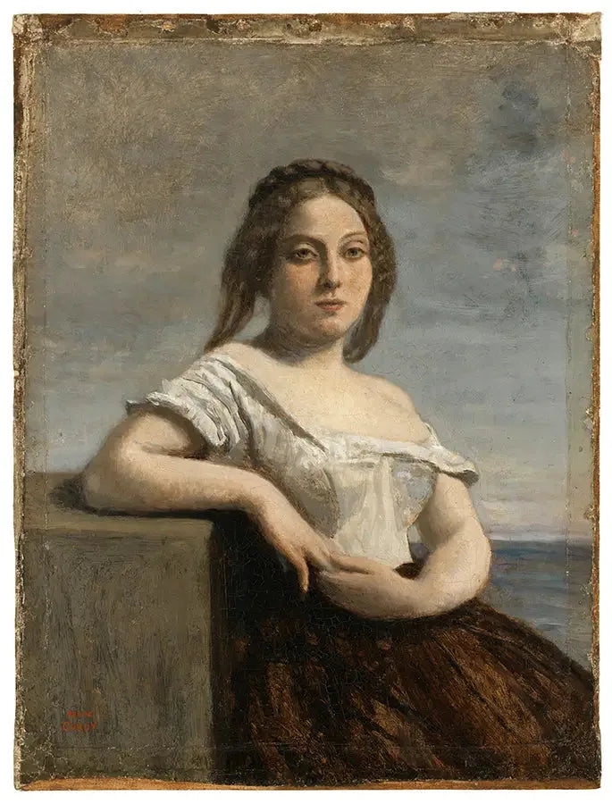 The Blonde Gasconne - Jean-Baptiste Camille Corot