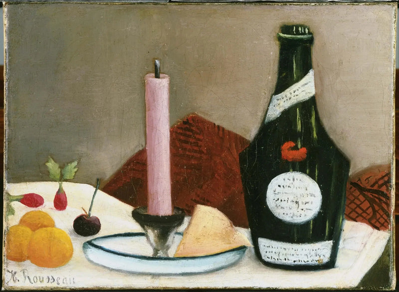 The Pink Candle - Henri Rousseau