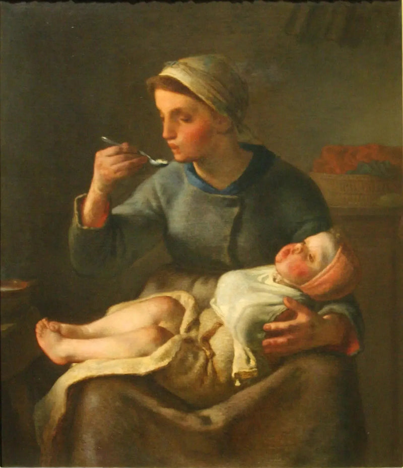 The Porridge - Jean-François Millet