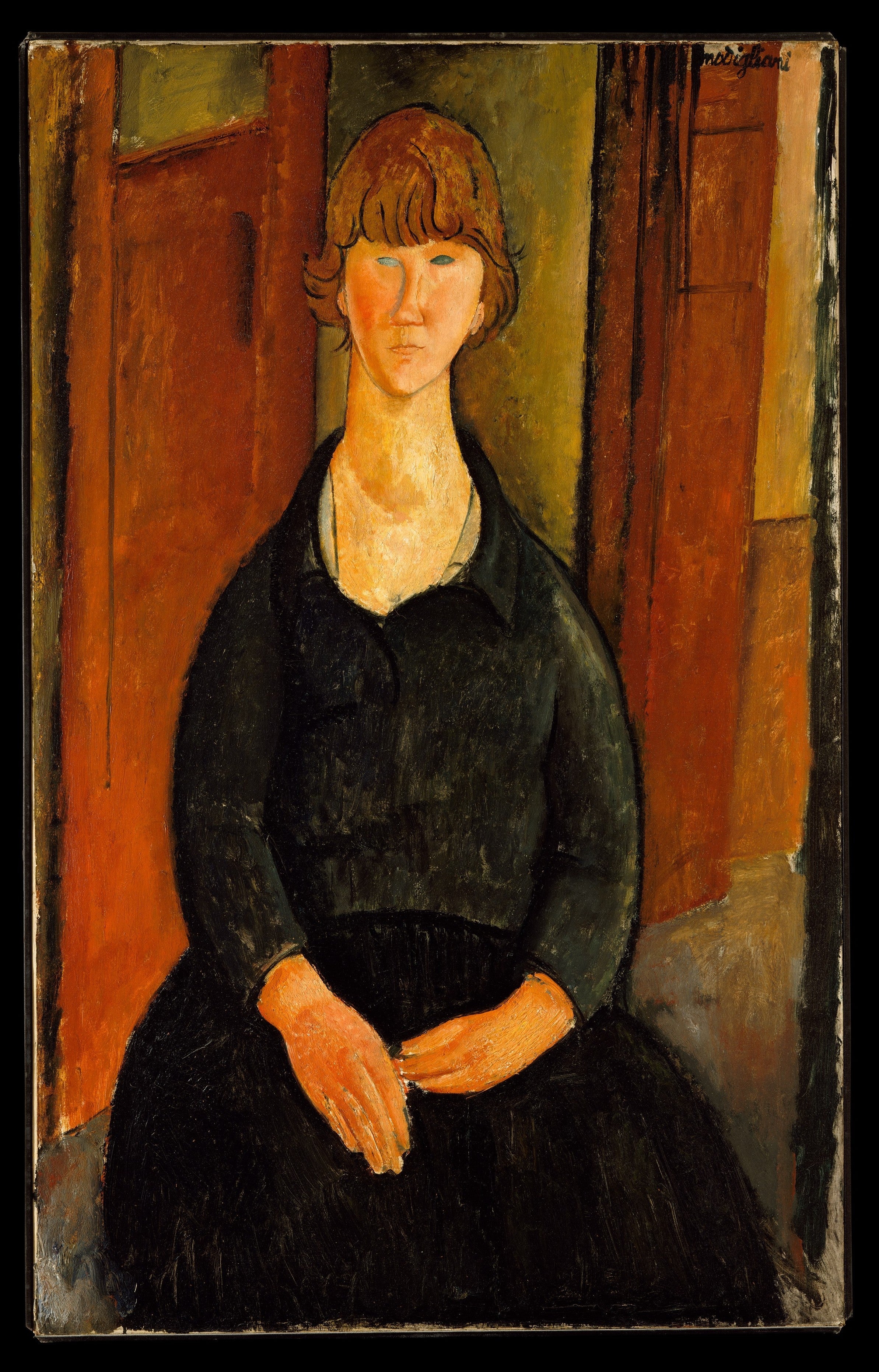Reproduction du tableau « La Bouquetière - Amedeo Modigliani » par Alpha Reproduction en peinture à l’huile