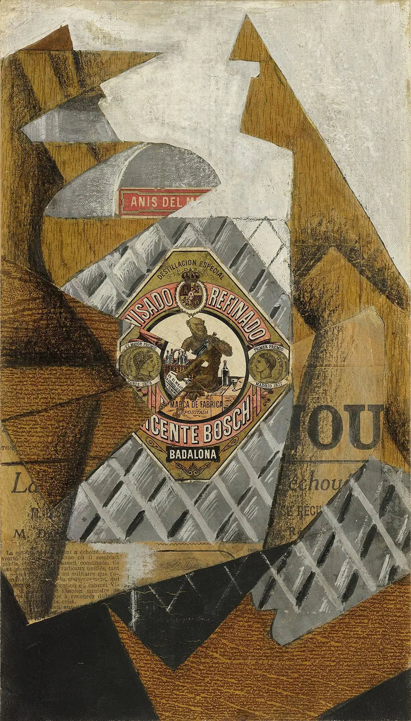 The Bottle of Anise - Juan Gris