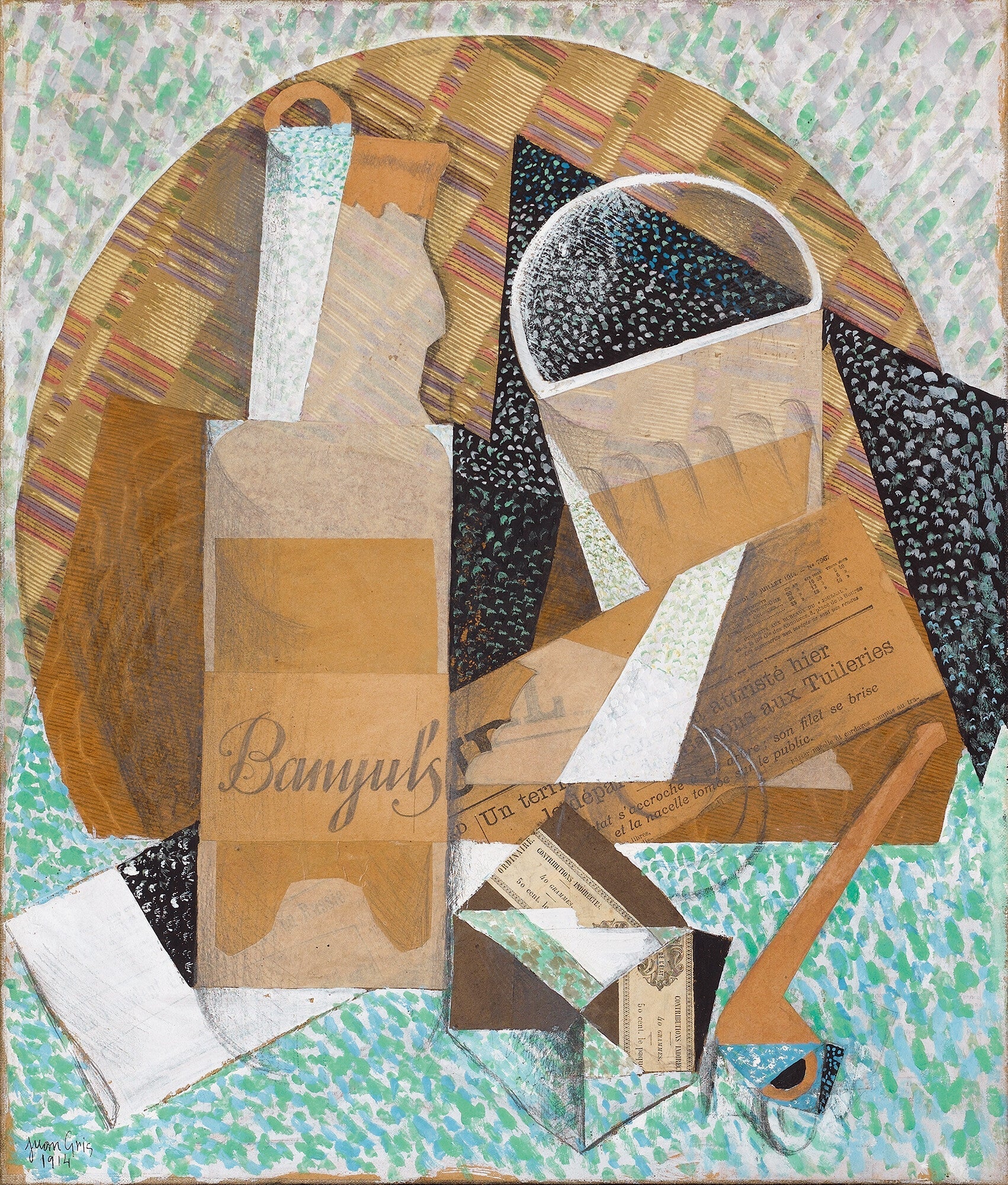 The Banyuls Bottle - Juan Gris