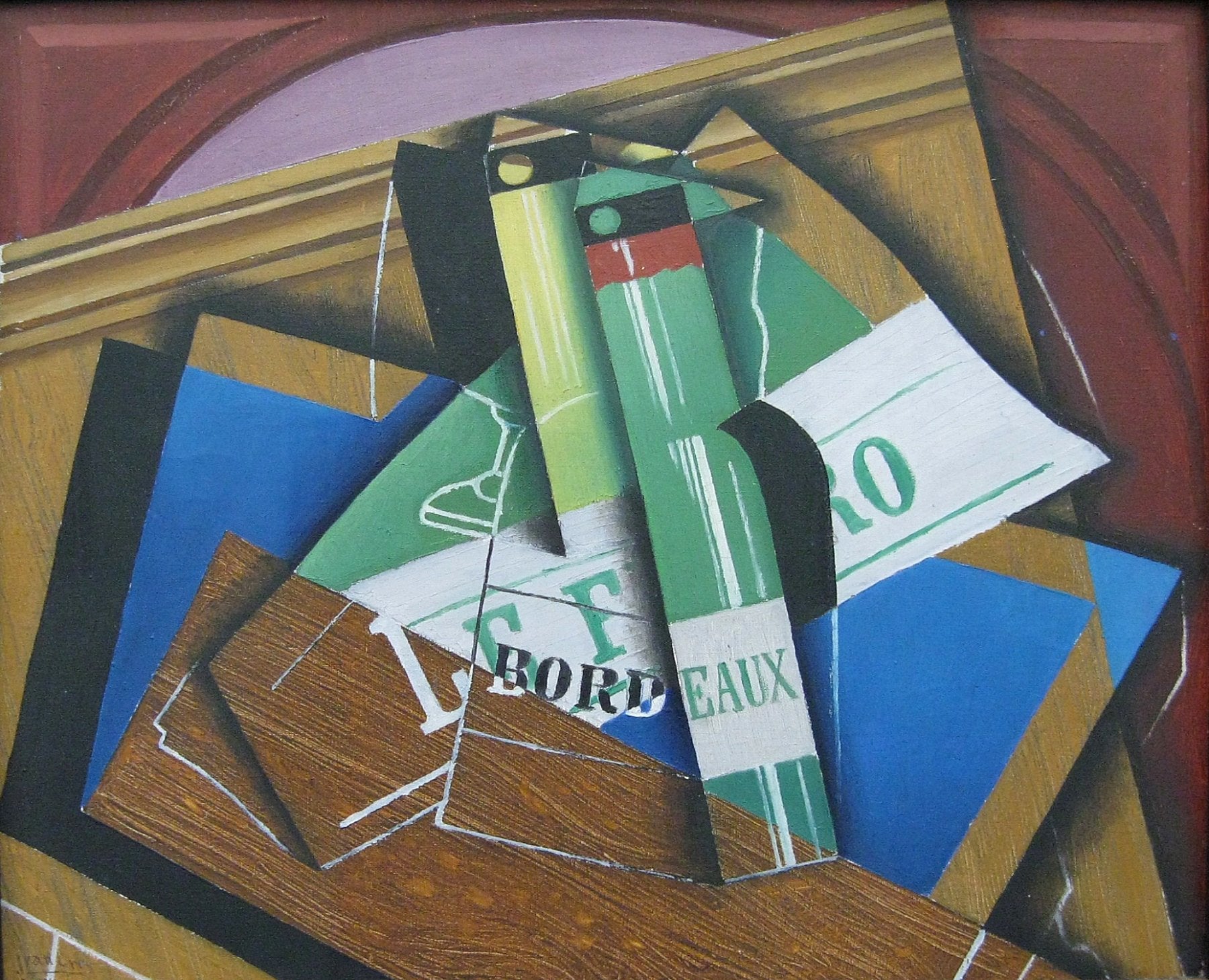 The Bordeaux Bottle - Juan Gris