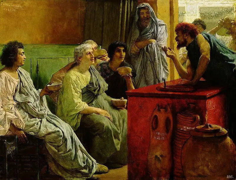 La boutique de vins - Lawrence Alma-Tadema - Alpha Reproduction