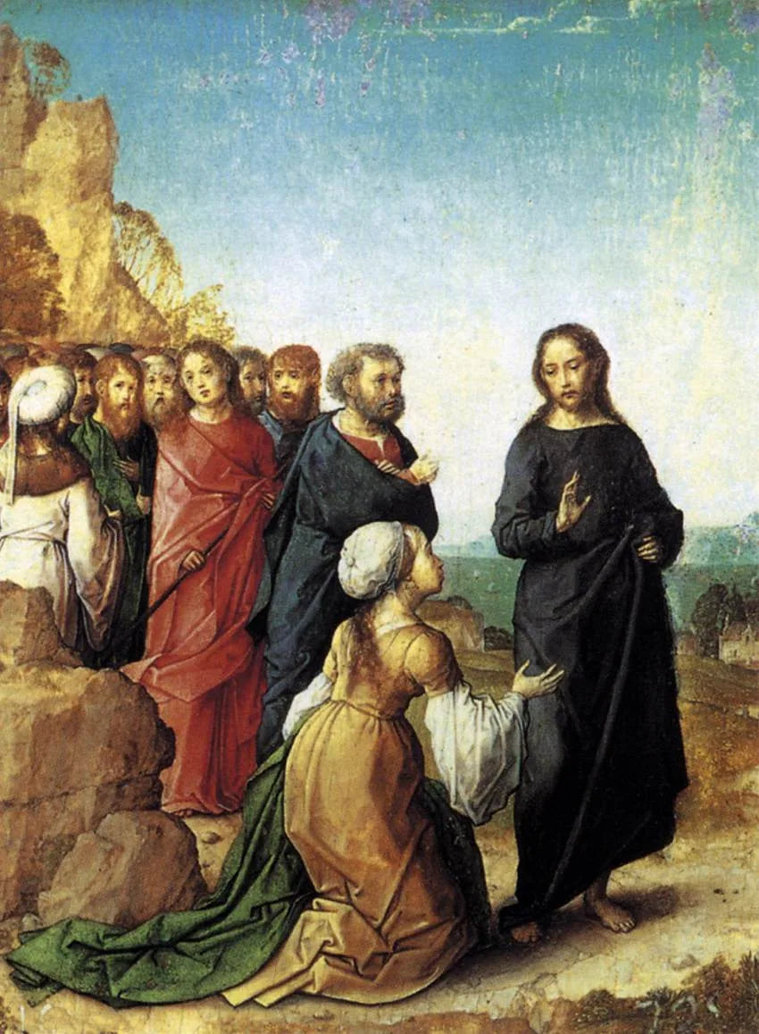 The Canaanite Woman Asking for Her Daughter's Healing - Juan de Flandes
