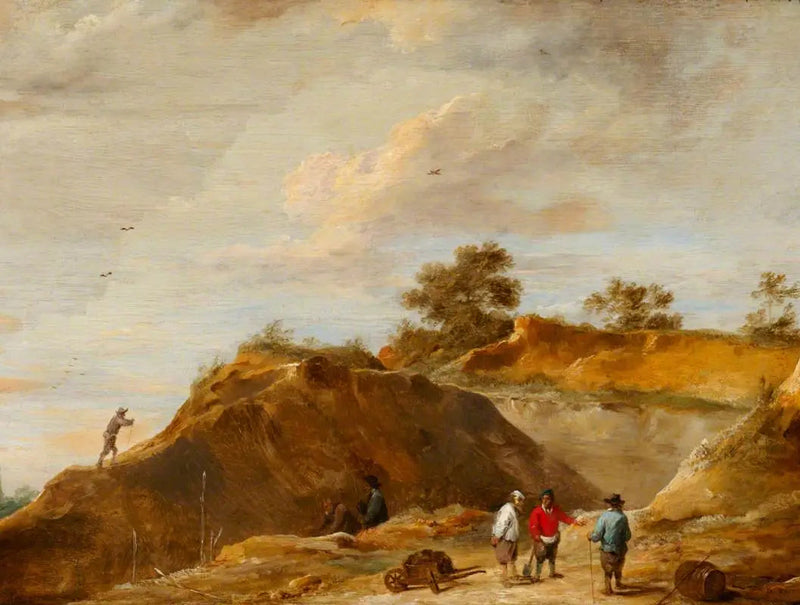 The carrière de sable - David Teniers the Younger