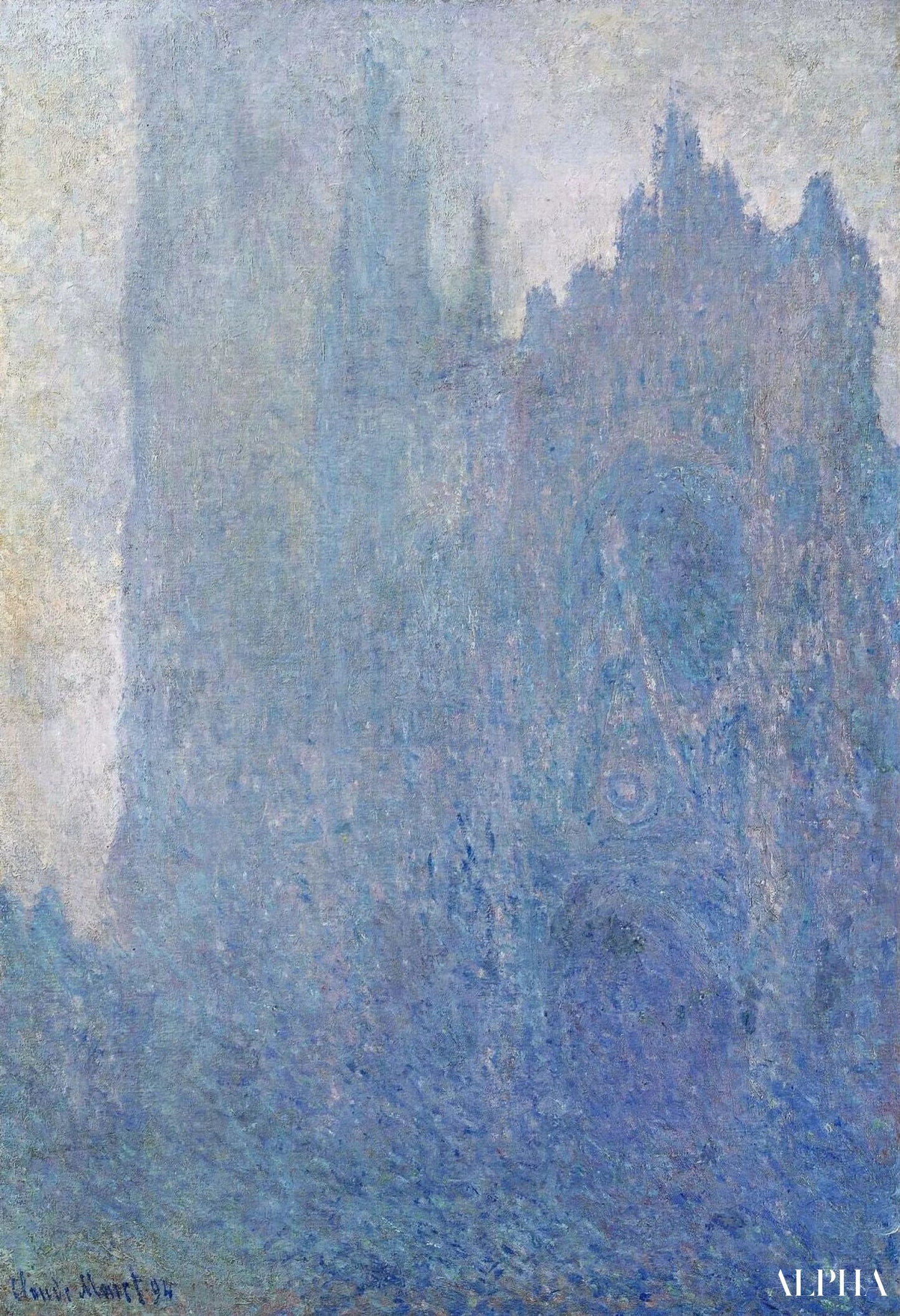 La Cathédrale de Rouen dans le brouillard (W1349) - Claude Monet - Reproductions de tableaux et peintures haut de gamme