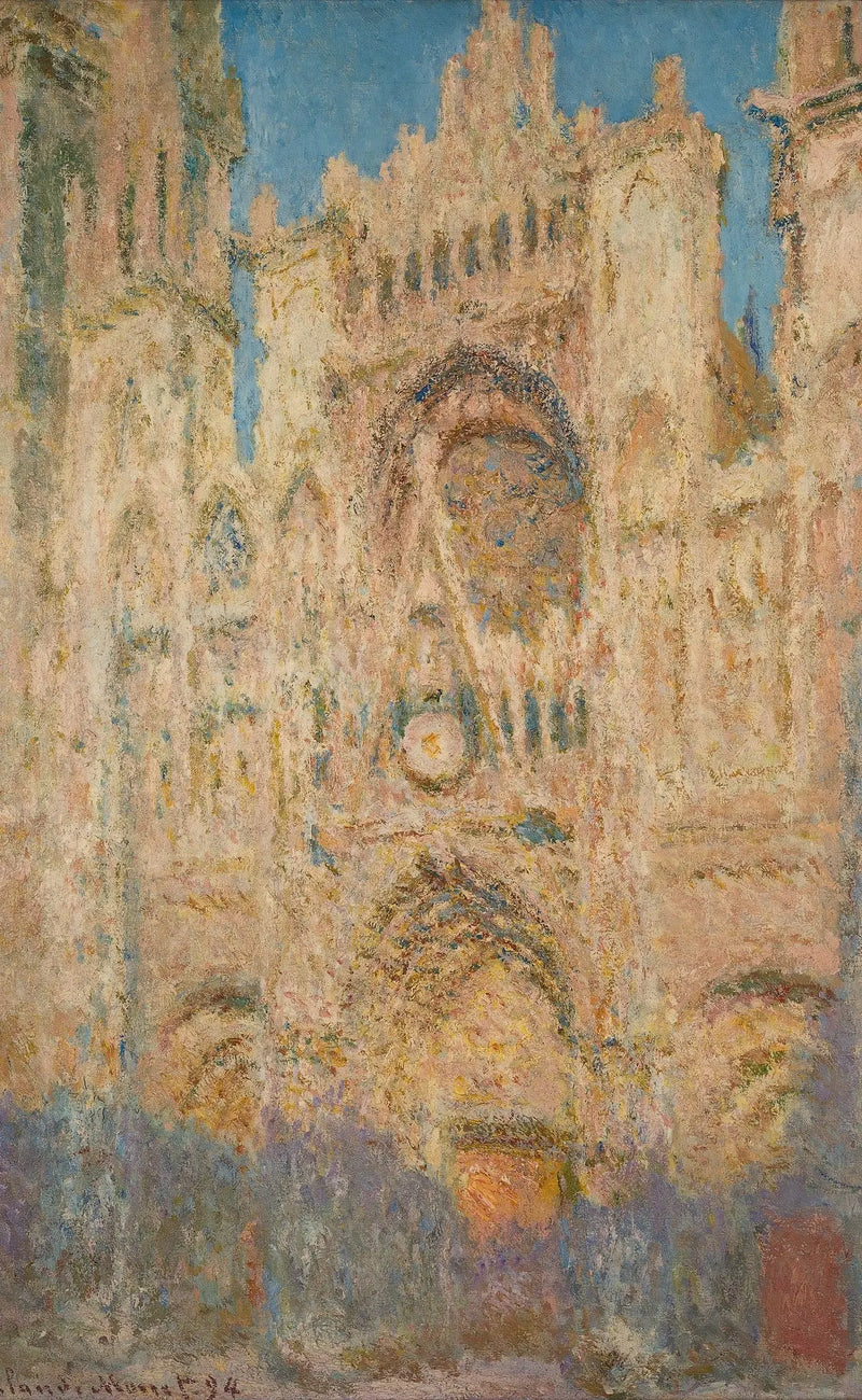The Rouen Cathedral, End of the Day - Claude Monet