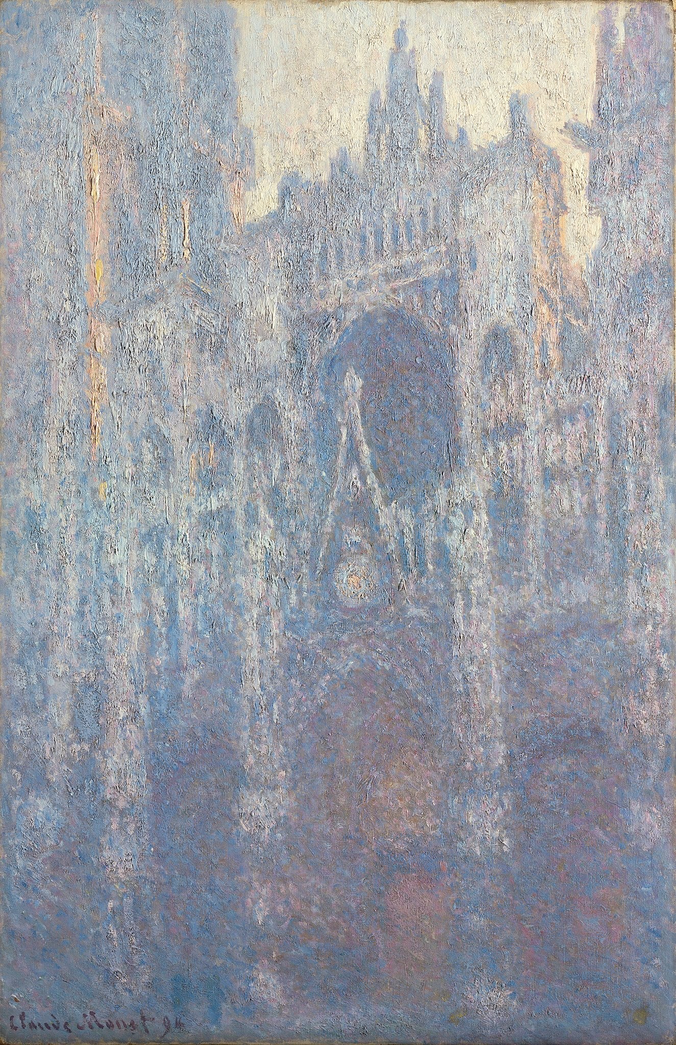 The Rouen Cathedral, the Portal, Morning Effect - Claude Monet