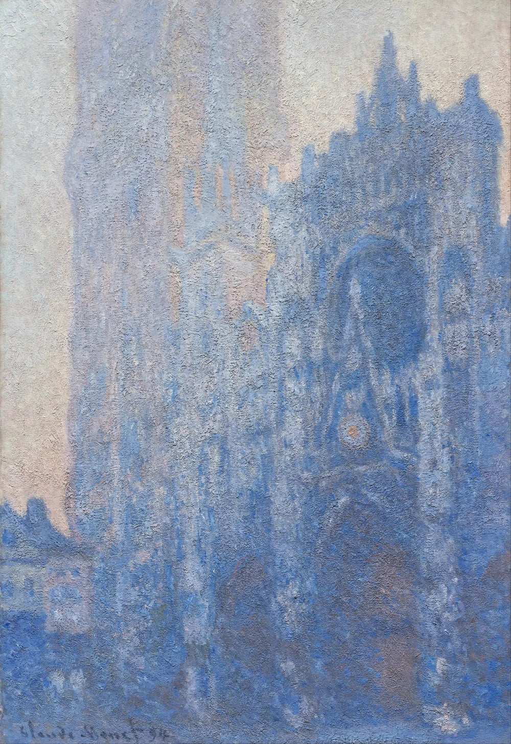 La Cathédrale de Rouen, le Portail et la Tour d'Albane, Aube - Claude Monet image 1 reproduction réalisée par Alpha Reproduction
