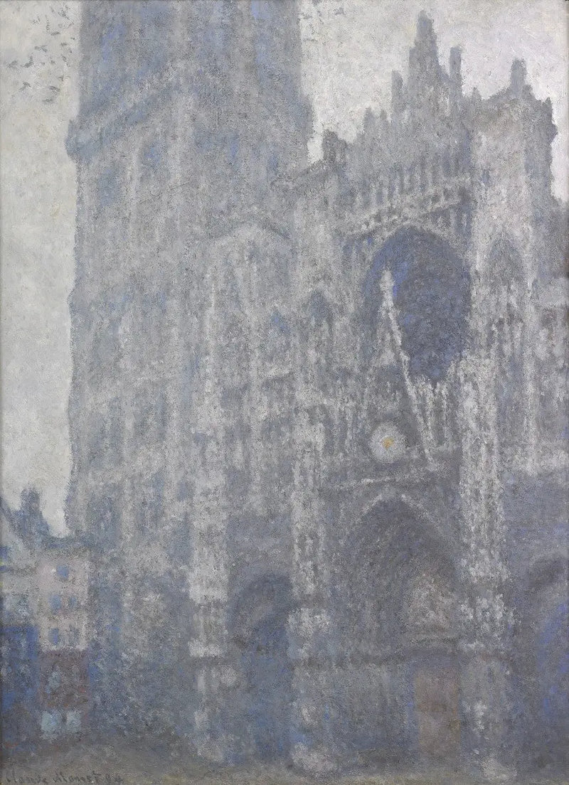 The Rouen Cathedral, the Portal and the Tour d'Albane, Noon - Claude Monet
