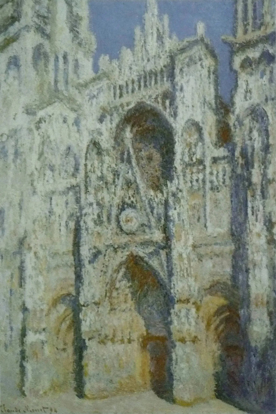 The Rouen Cathedral, the Portal and the Saint-Romain Tower, Full Sun - Claude Monet