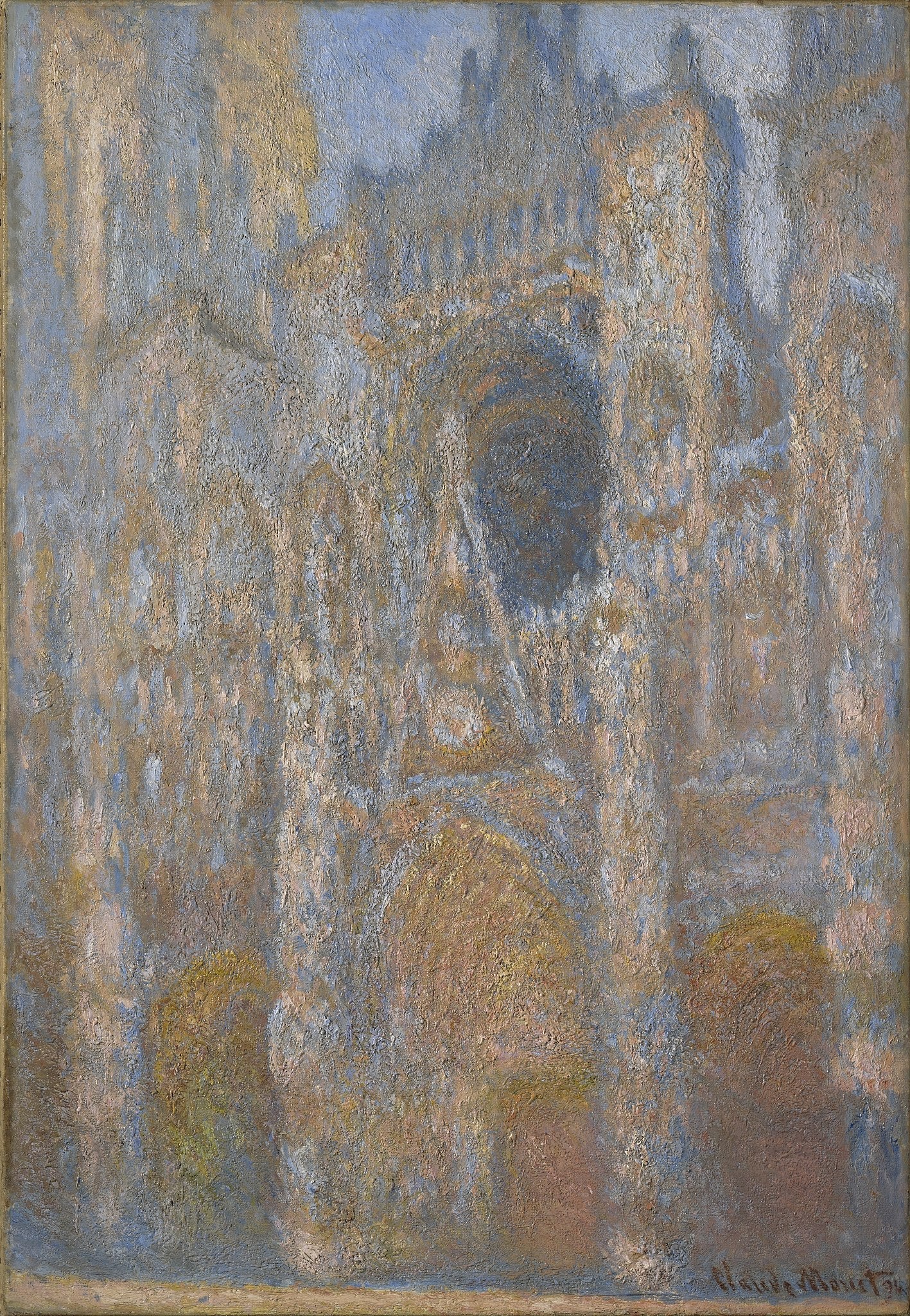 The Rouen Cathedral, the Portal, High Noon - Claude Monet