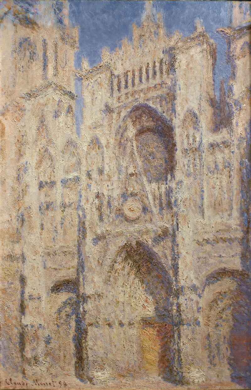 The Rouen Cathedral, the Portal, Sun - Claude Monet