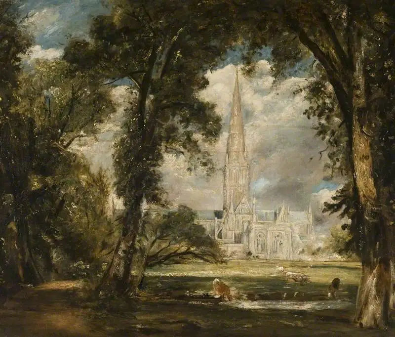 Salisbury Cathedral from the Bishop's Garden - John Constable