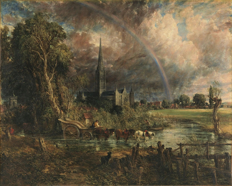 Salisbury Cathedral seen from the meadows - John Constable