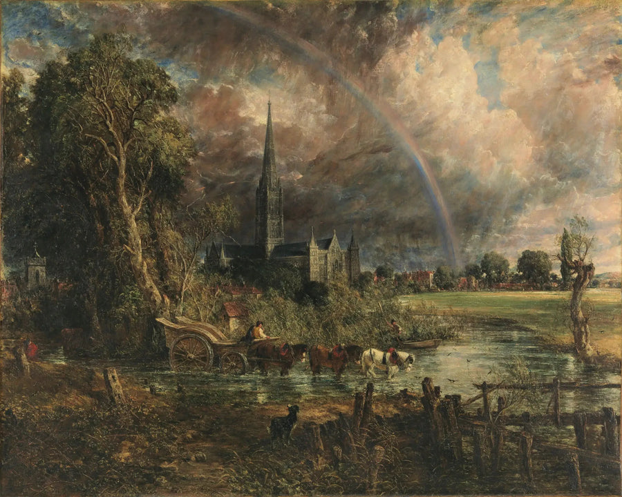 Salisbury Cathedral seen from the meadows - John Constable