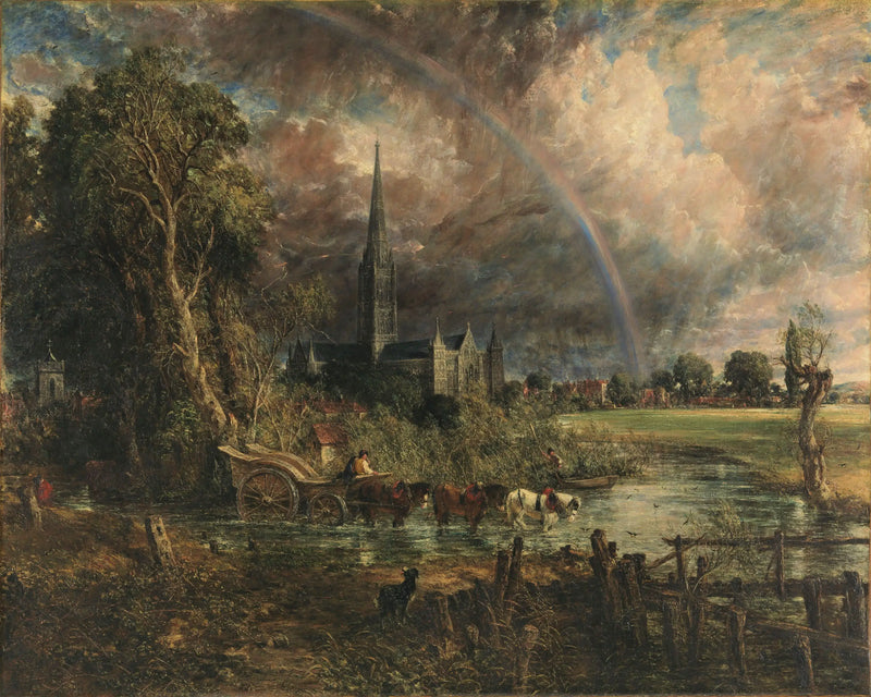 Salisbury Cathedral seen from the meadows - John Constable