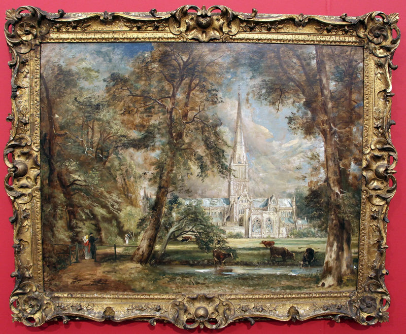 Salisbury Cathedral seen from the Bishop's Gardens - John Constable