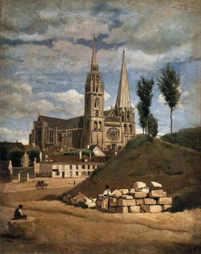 The Notre-Dame Cathedral of Chartres - Jean-Baptiste Camille Corot