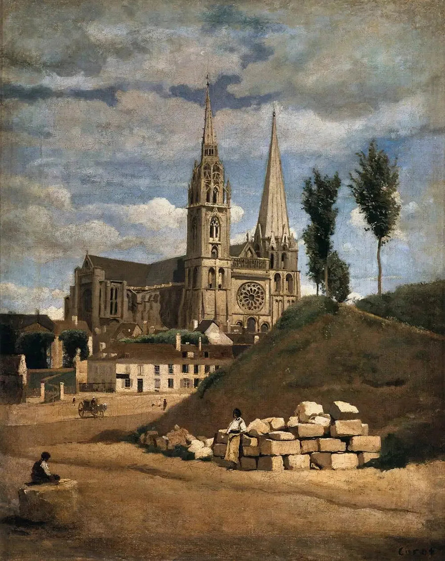 The Notre-Dame Cathedral of Chartres - Jean-Baptiste Camille Corot