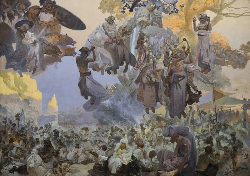 The Celebration of Svantovít - Alphonse Mucha