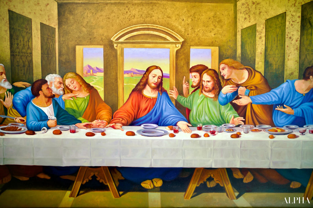 The Last Supper – A reinterpretation of the masterpiece by Leonardo da Vinci by Master Apollon | 270 x 160 cm