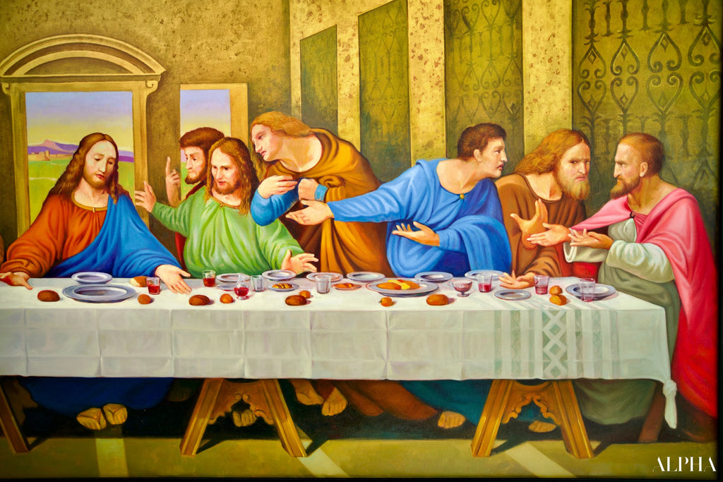 The Last Supper – A reinterpretation of the masterpiece by Leonardo da Vinci by Master Apollon | 270 x 160 cm