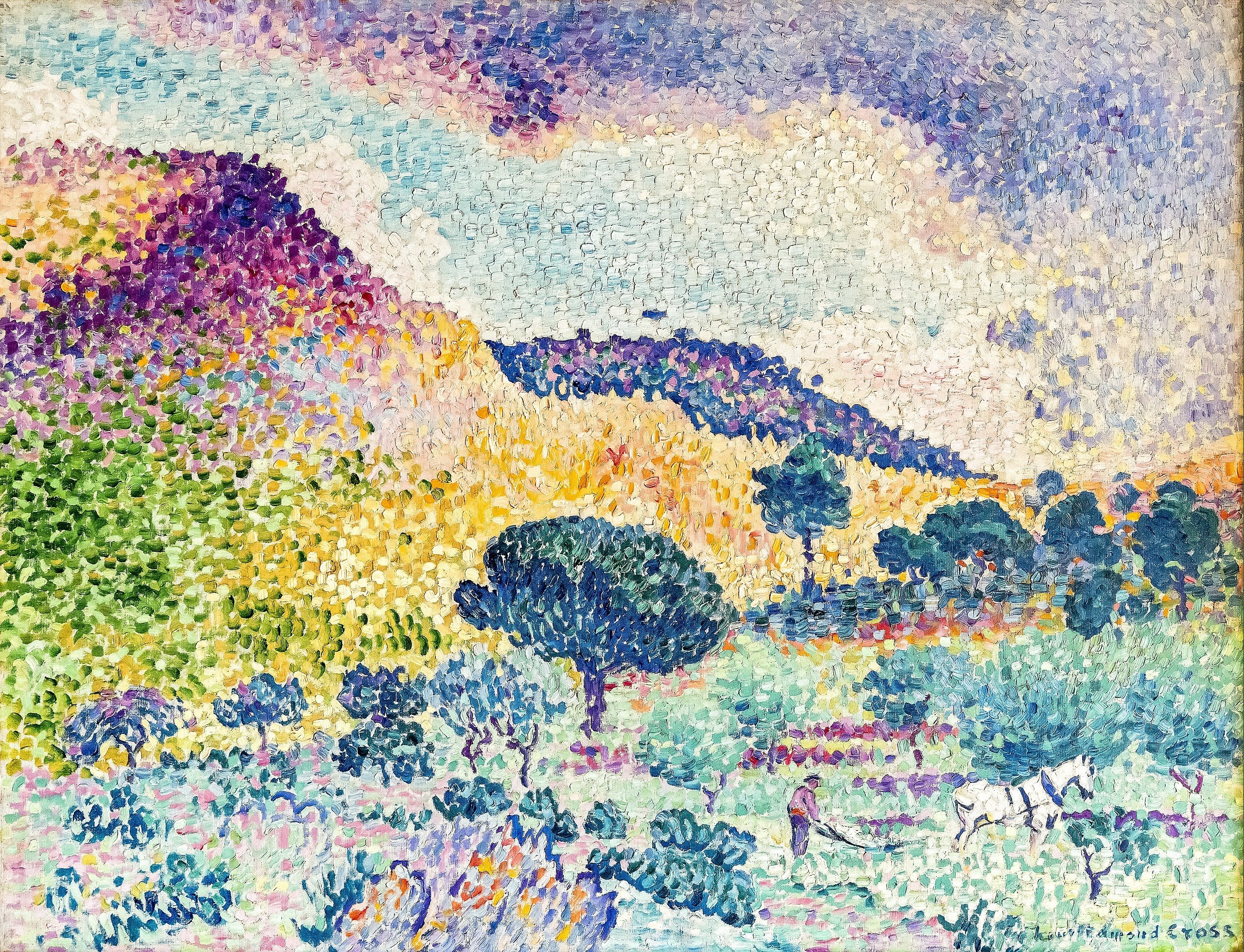 La Chaîne des Maures - Henri-Edmond Cross - Alpha Reproduction