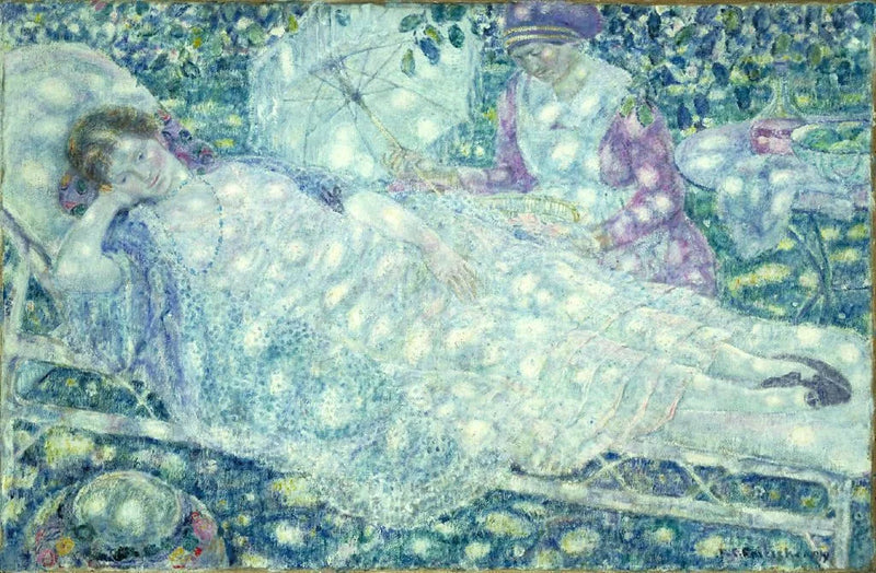 The chaise longue - Frederick Carl Frieseke