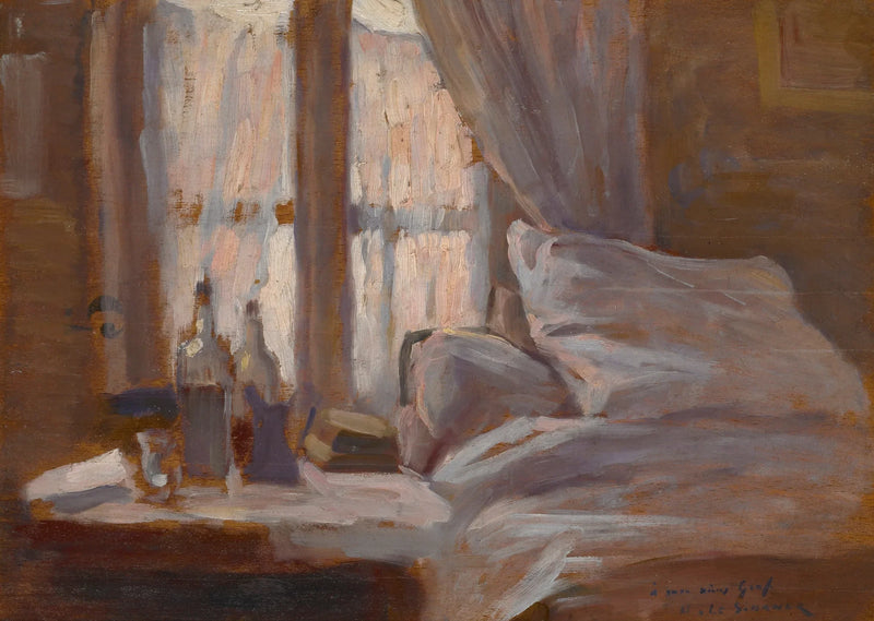The bedroom - Henri Le Sidaner