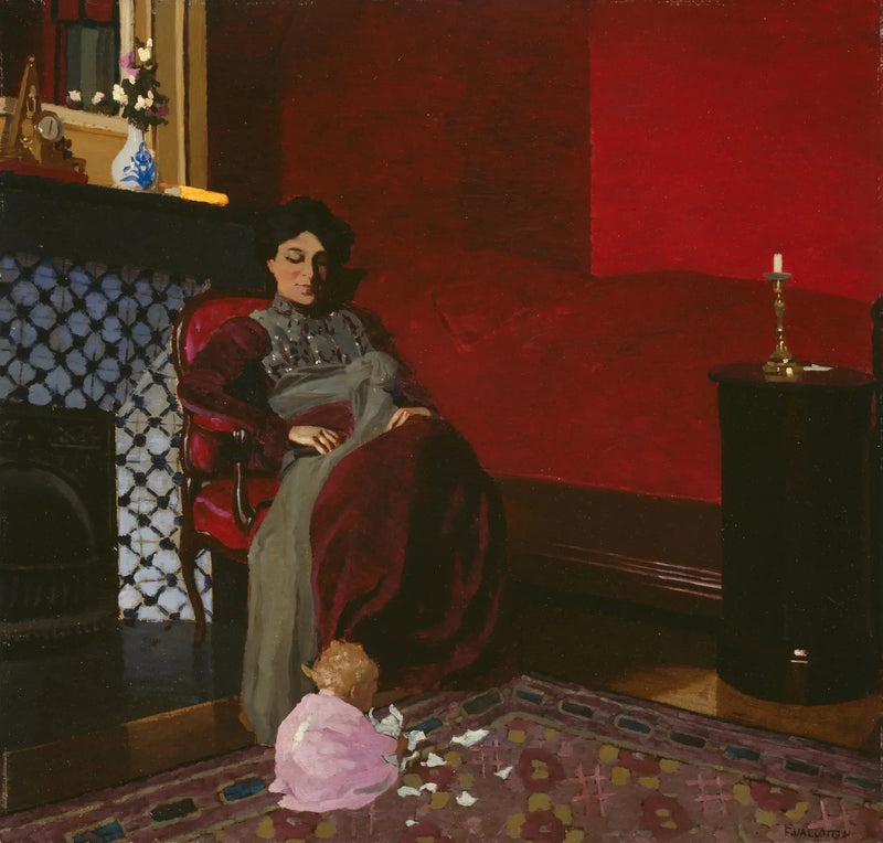 The Red Chamber, Étretat - Félix Vallotton