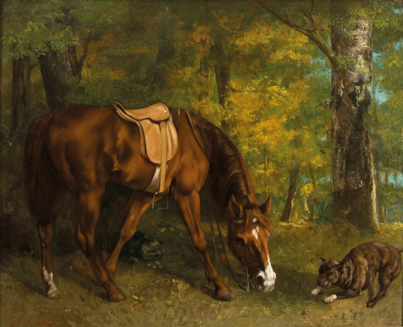 The Fox Hunt - Gustave Courbet