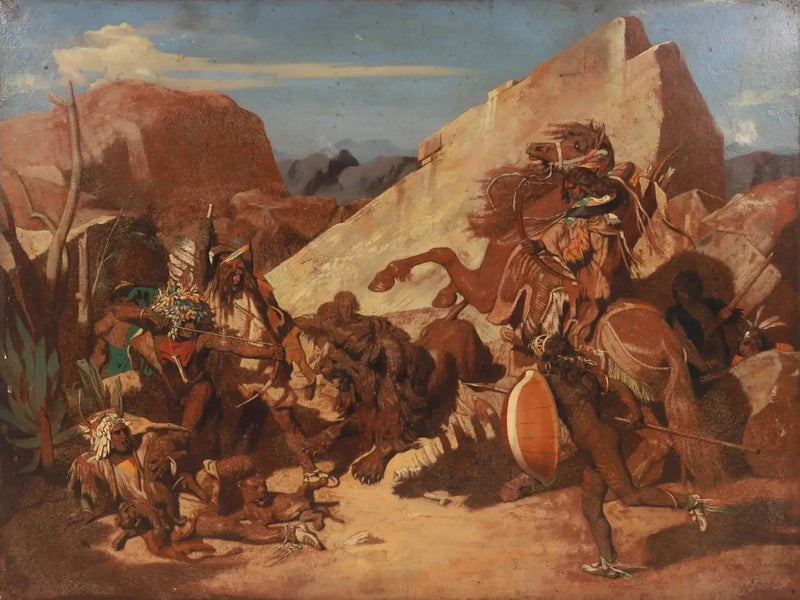 The Lion Hunt among the Indians - Jean-Léon Gérôme
