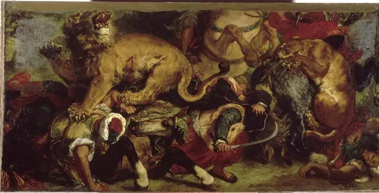 The Lion Hunt - Eugène Delacroix
