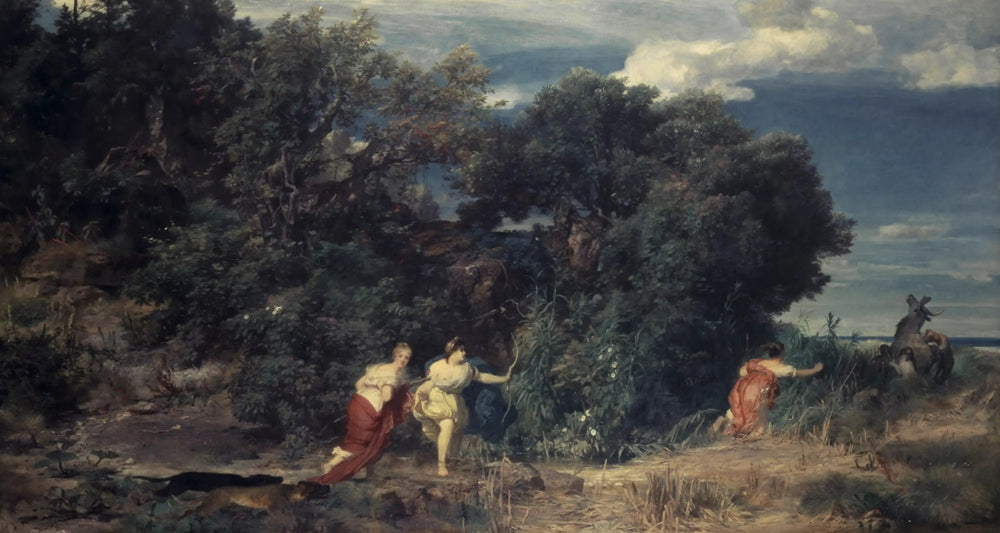 La chasse de Diane - Arnold Böcklin image 1 copie de tableau peinte à la main