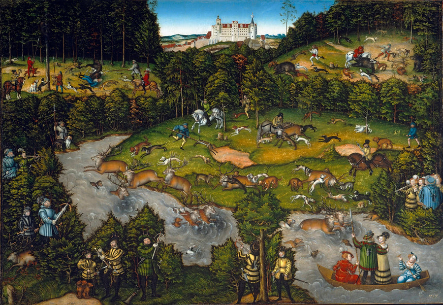The Hunt near Hartenfels Castle - Lucas Cranach the Elder