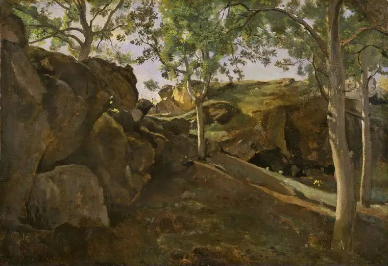 The Chestnut Grove - Jean-Baptiste Camille Corot