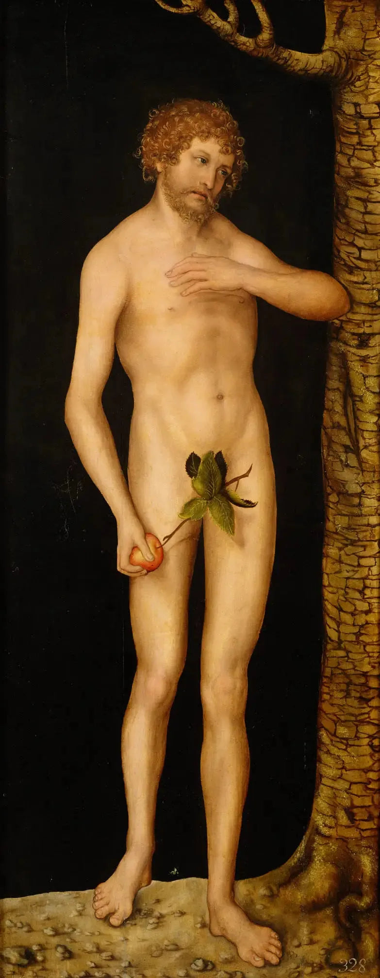 The Fall of Man: Adam - Lucas Cranach the Elder