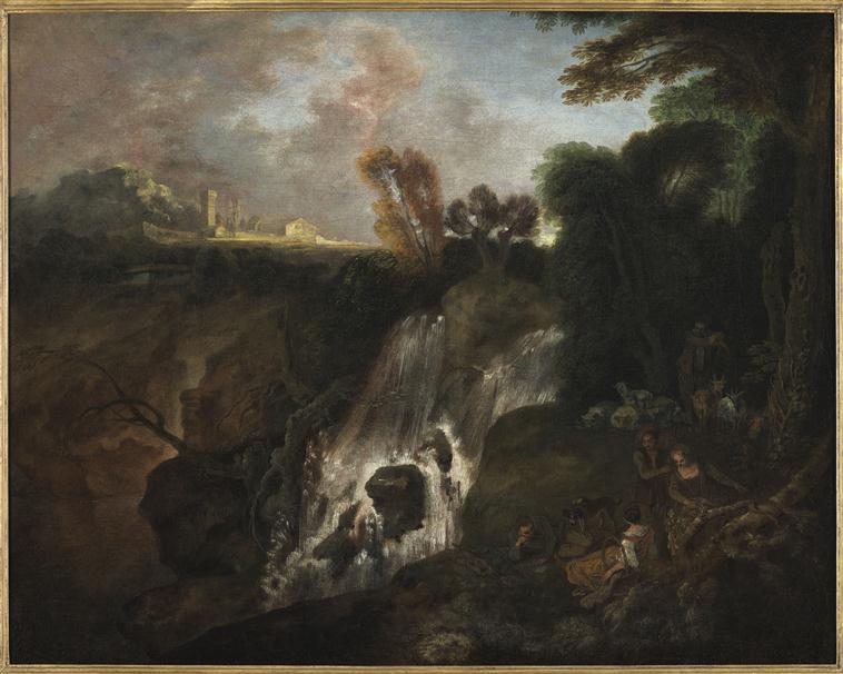 The Waterfall - Antoine Watteau