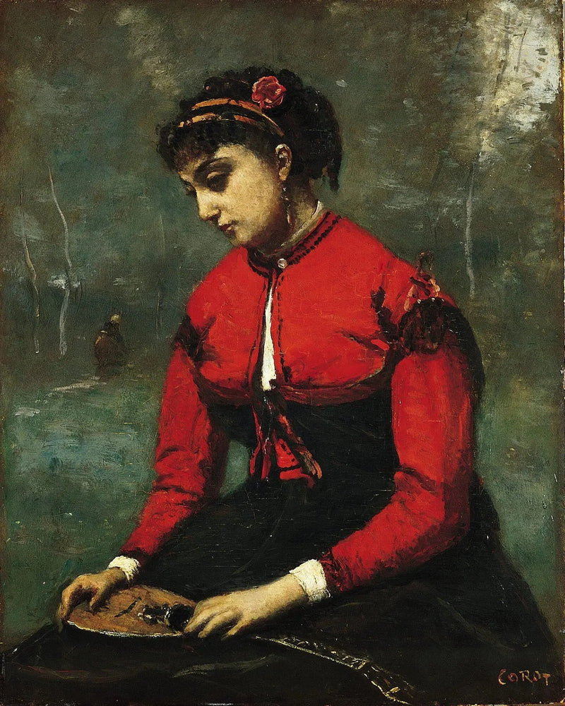 The Cicada - Jean-Baptiste Camille Corot