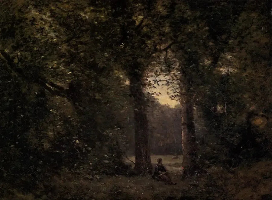 The Clearing, Souvenir of Ville-d'Avray - Jean-Baptiste Camille Corot