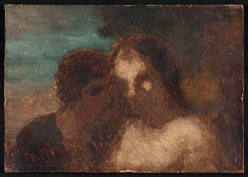 La Confidence ou The Kiss of Judas - Honoré Daumier