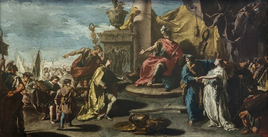 The Continence of Scipio - Giovanni Battista Pittoni