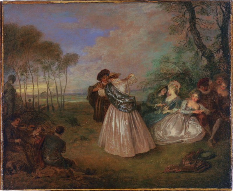 La Contre-Danse - Antoine Watteau - Alpha Reproduction